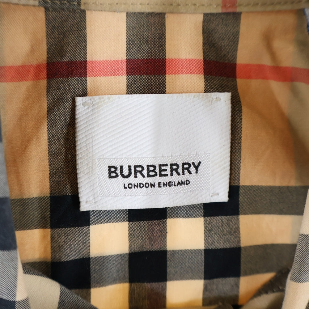 BURBERRY(バーバリー) ロゴアップリケ ノバチェック 長袖 シャツ ベージュ 8057461