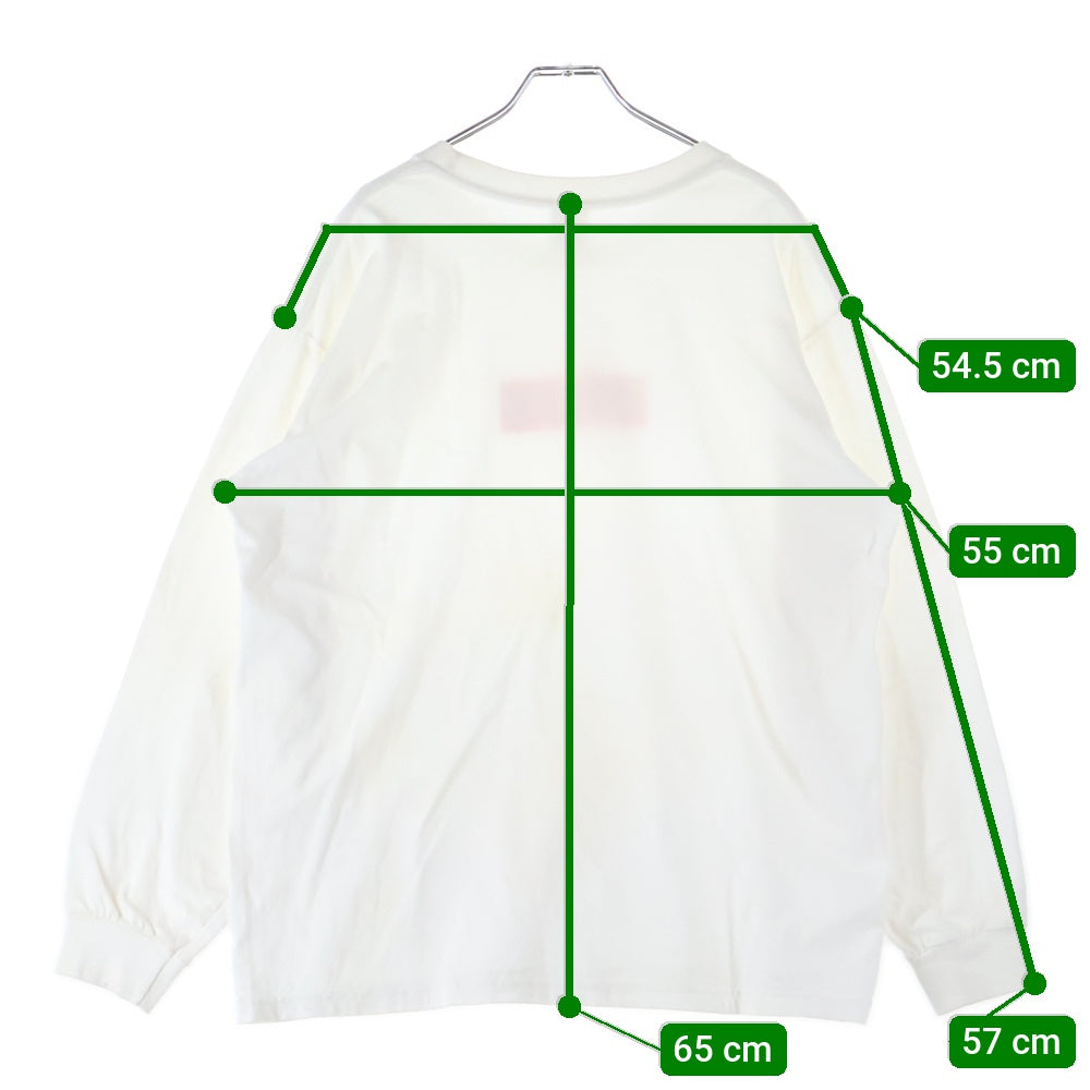SUPREME(シュプリーム) 20AW Box Logo L/S Tee ボックスロゴ クルーネック長袖Tシャツ カットソー ホワイト