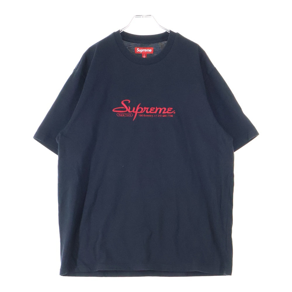 SUPREME(シュプリーム) 24SS Contact S/S Top コンタクト チェーンロゴ刺繍 クルーネック 半袖Tシャツ カットソー ブラック