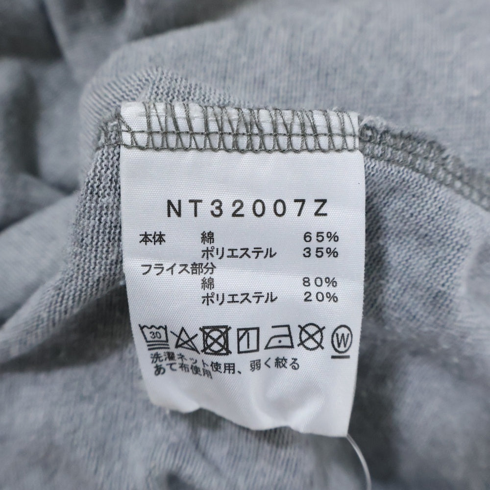 THE NORTH FACE(ザノースフェイス) フロントロゴプリント 半袖Tシャツ カットソー グレー NT32007Z