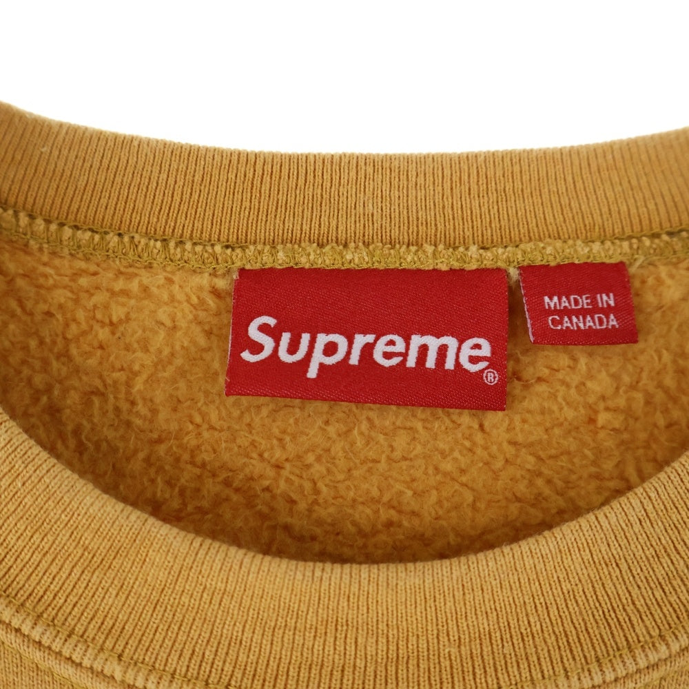 SUPREME(シュプリーム) 21AW Small Box Logo Sweatshirt スモールボックスロゴ クルーネック スウェットトレーナー イエロー