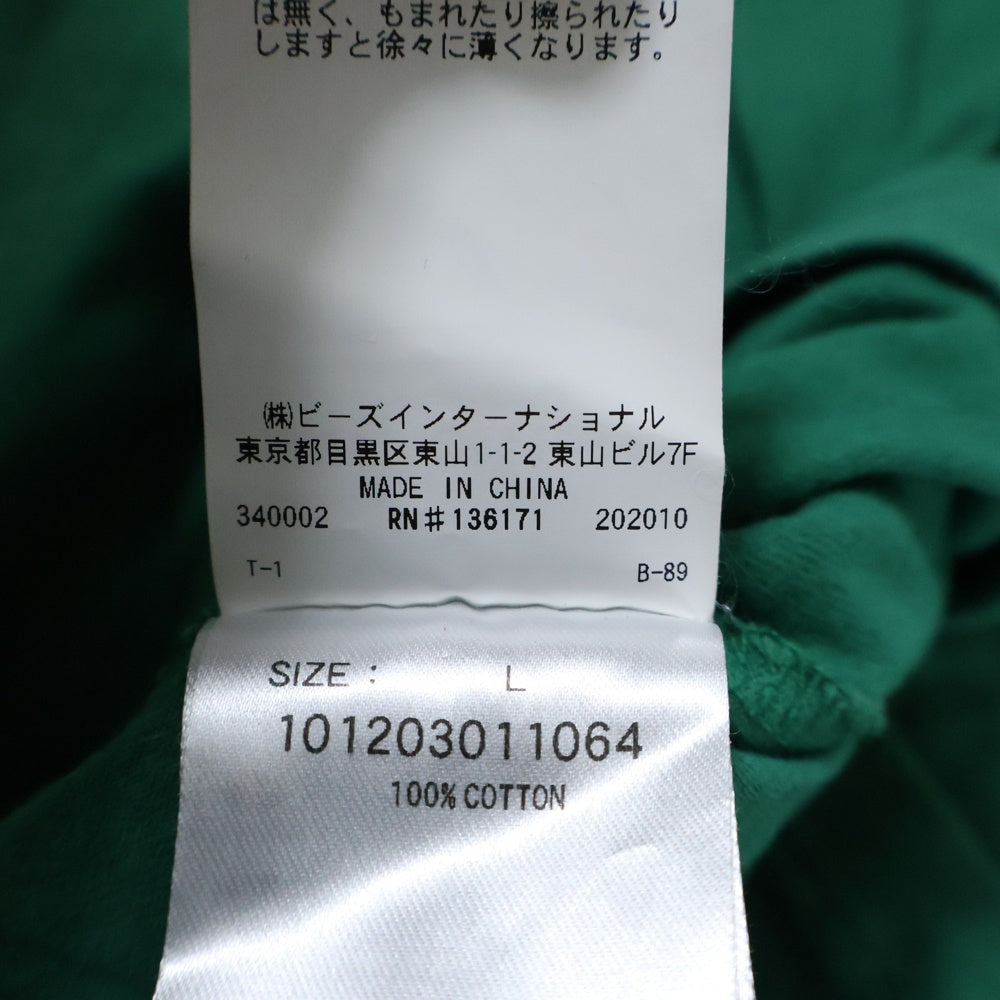 X-LARGE(エクストララージ) フロントプリント 長袖Tシャツ カットソー グリーン 101203011064