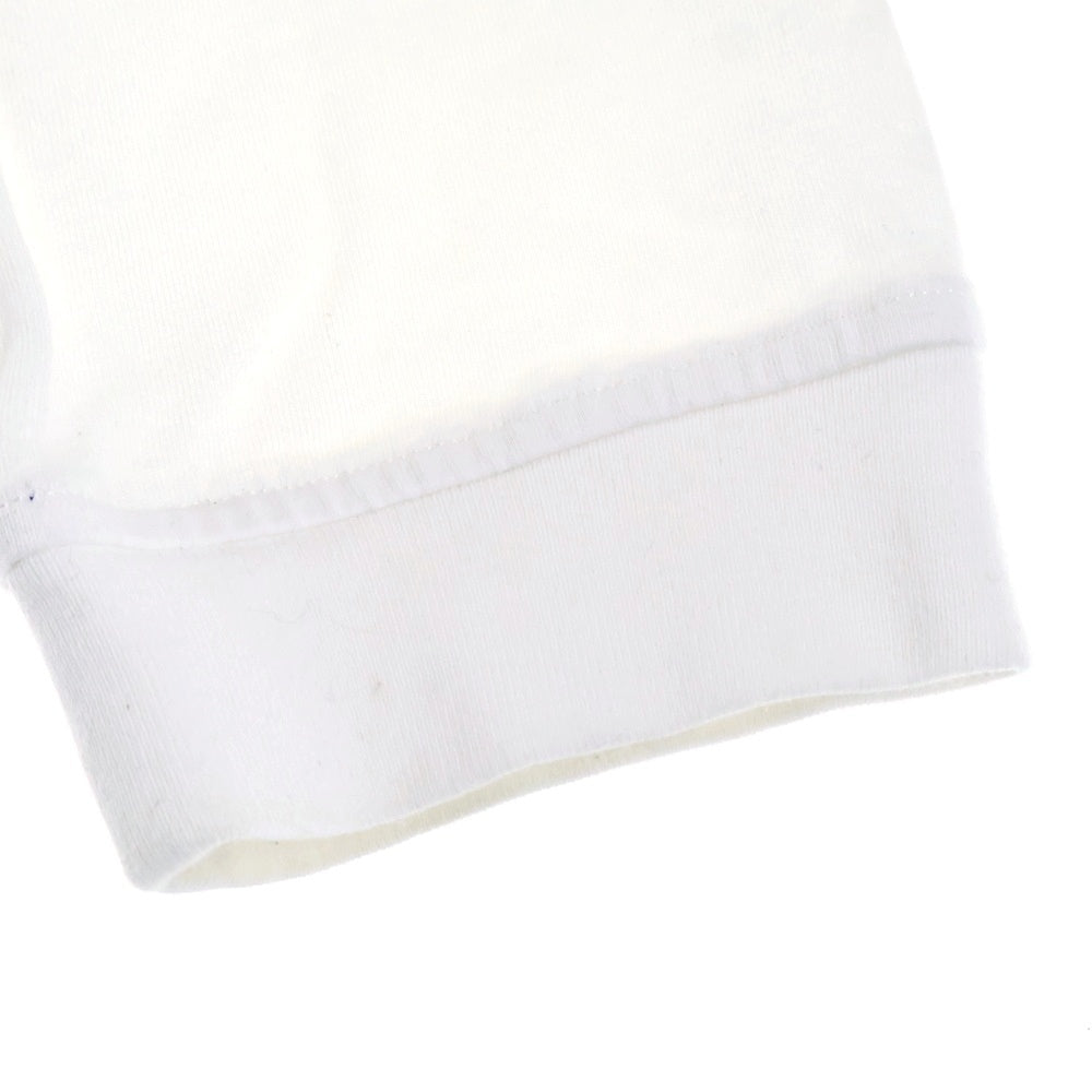 SUPREME(シュプリーム) 22AW Mock Neck L/S Top モックネック ワンポイントロゴ 刺繍 長袖Tシャツ カットソー ホワイト