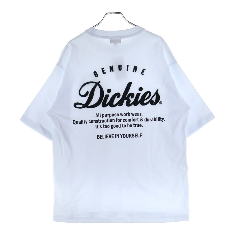 Dickies(ディッキーズ) ロゴ刺繍 半袖Tシャツ カットソー ホワイト 4278-9507