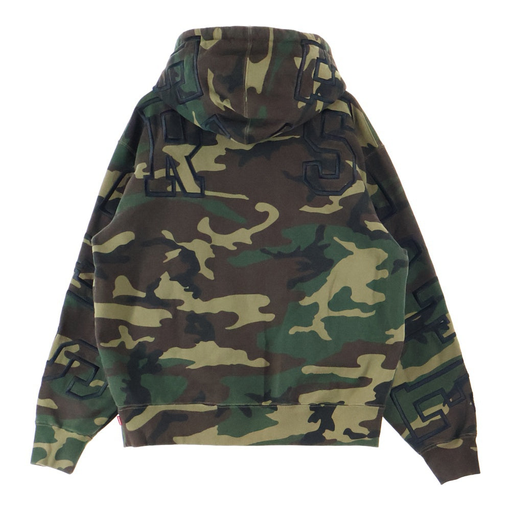 SUPREME(シュプリーム) 22AW State Hooded Sweatshirt Woodland Camo ステート フーテッドスウェットシャツ プルオーバーパーカー ウッドランドカモ カモフラ グリーン/ブラウン