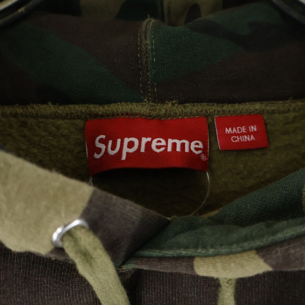 SUPREME(シュプリーム) 22AW State Hooded Sweatshirt Woodland Camo ステート フーテッドスウェットシャツ プルオーバーパーカー ウッドランドカモ カモフラ グリーン/ブラウン