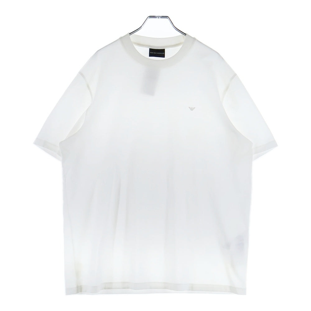 EMPORIO ARMANI(エンポリオアルマーニ) ワンポイントロゴ 半袖Tシャツ カットソー ホワイト
