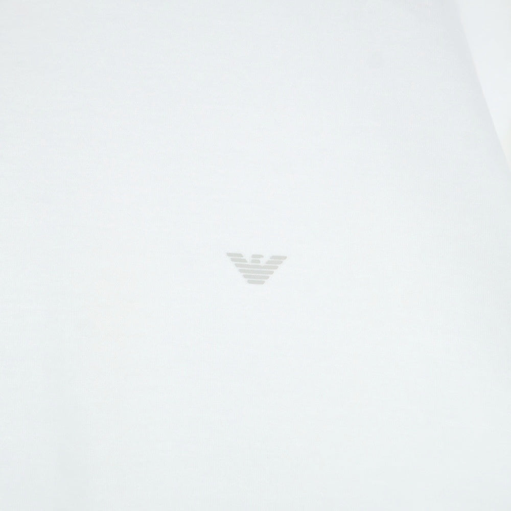 EMPORIO ARMANI(エンポリオアルマーニ) ワンポイントロゴ 半袖Tシャツ カットソー ホワイト