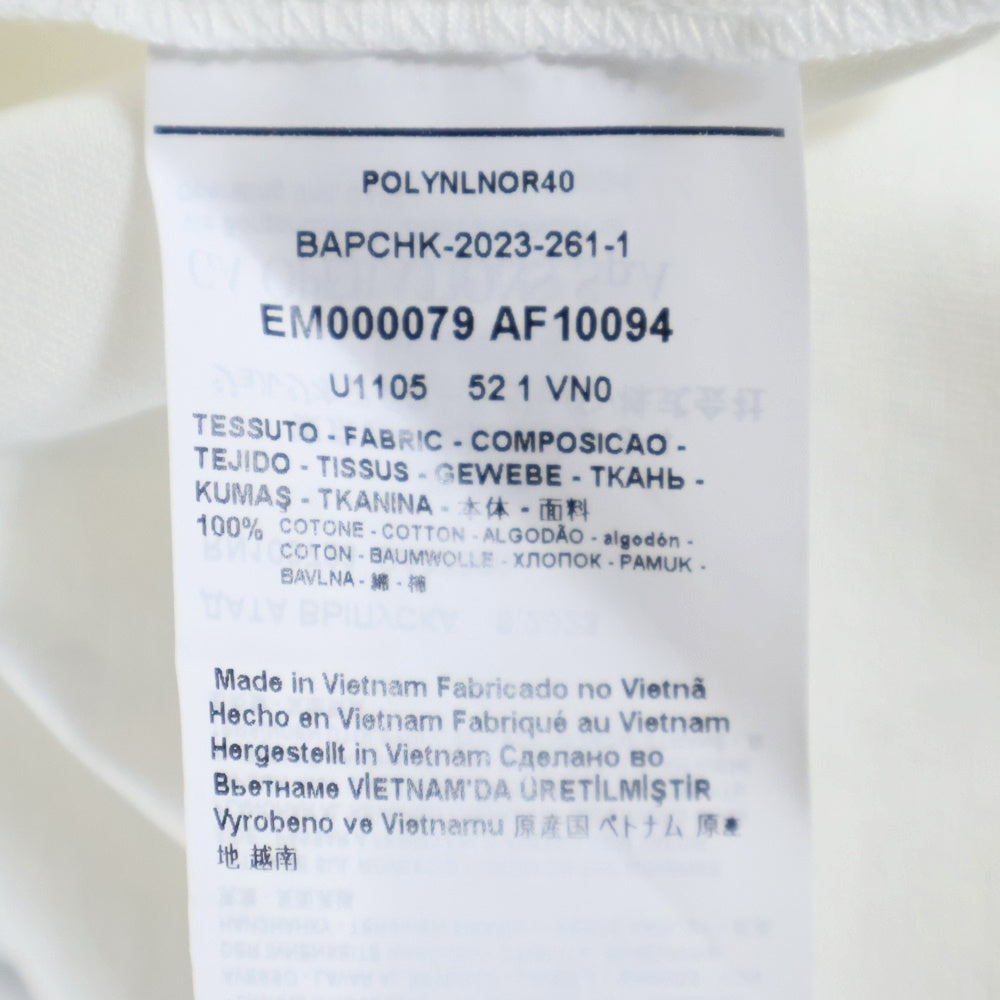 EMPORIO ARMANI(エンポリオアルマーニ) ワンポイントロゴ 半袖Tシャツ カットソー ホワイト