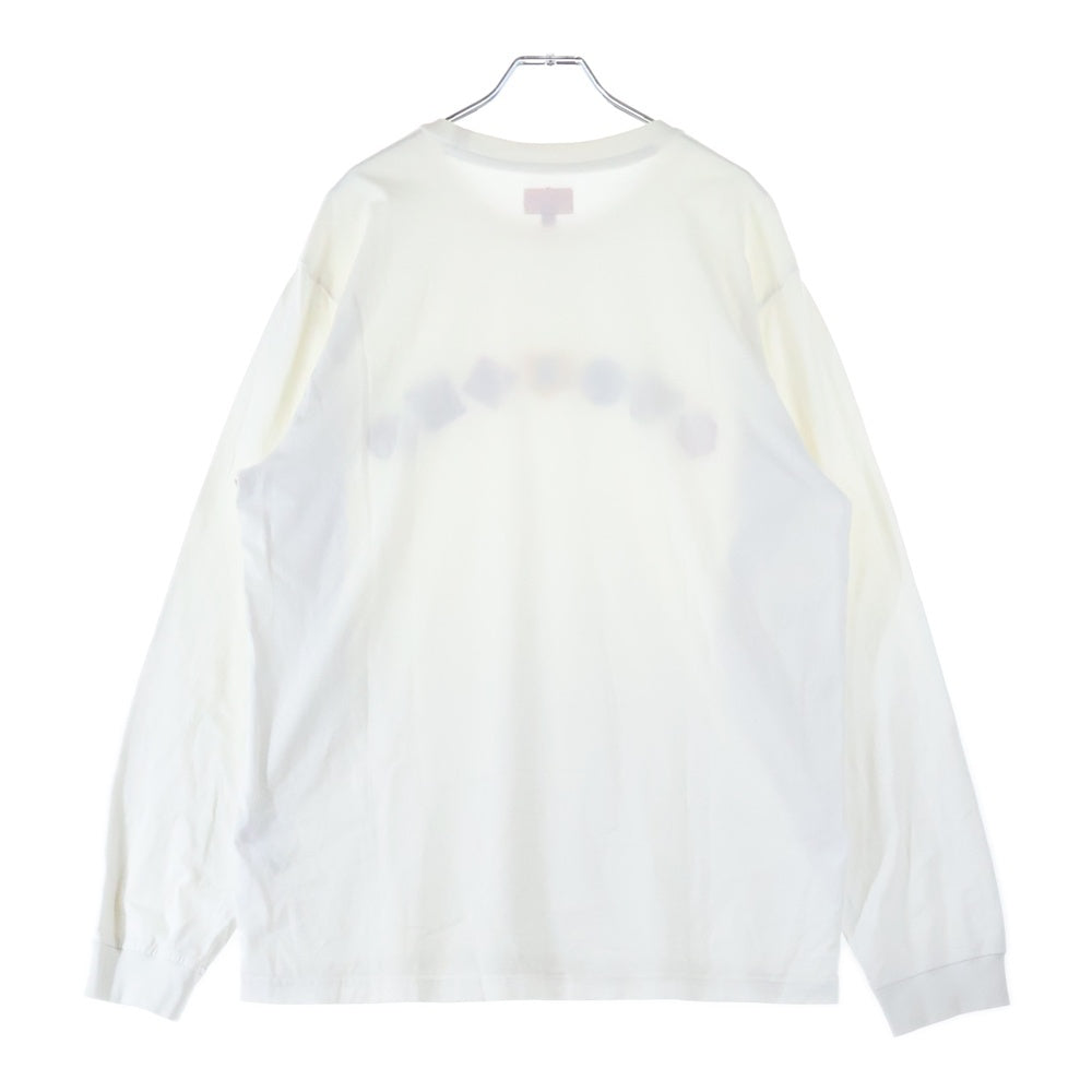 SUPREME(シュプリーム) 21AW Geo Arc L/S Top ゲオアーク ワッペン刺繍 長袖Tシャツ カットソー ホワイト