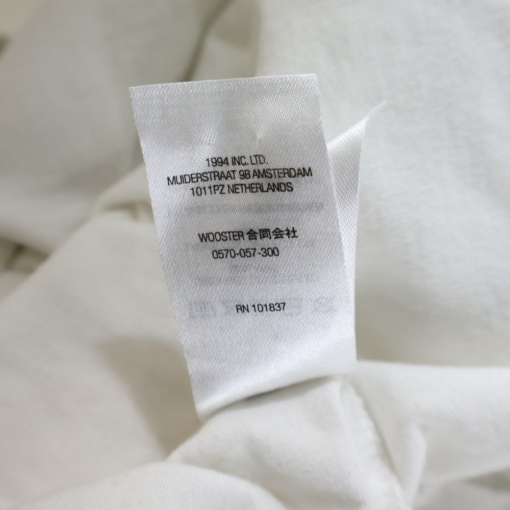 SUPREME(シュプリーム) 21AW Geo Arc L/S Top ゲオアーク ワッペン刺繍 長袖Tシャツ カットソー ホワイト