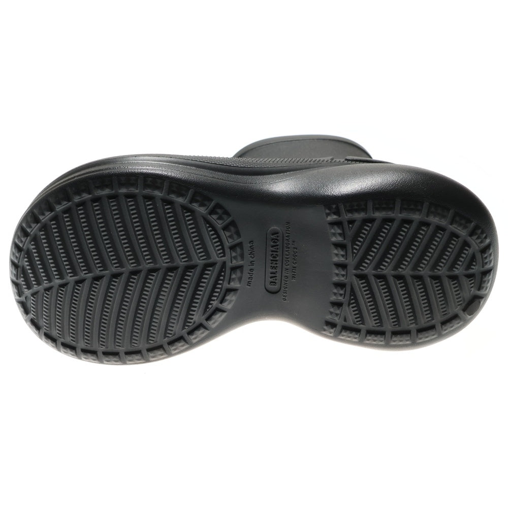 BALENCIAGA(バレンシアガ) ×Crocs クロックス アンクルラバーブーツ ブラック 713679