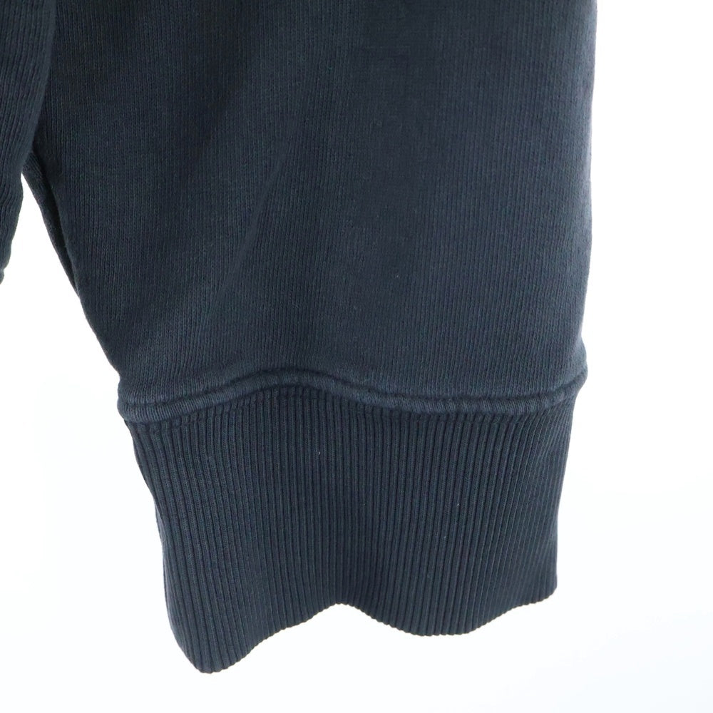 MM6 Maison Margiela(エムエムシックスメゾンマルジェラ) 25SS フロントロゴプリント スウェットプルオーバーパーカー ブラック SH2GU0020 M25004