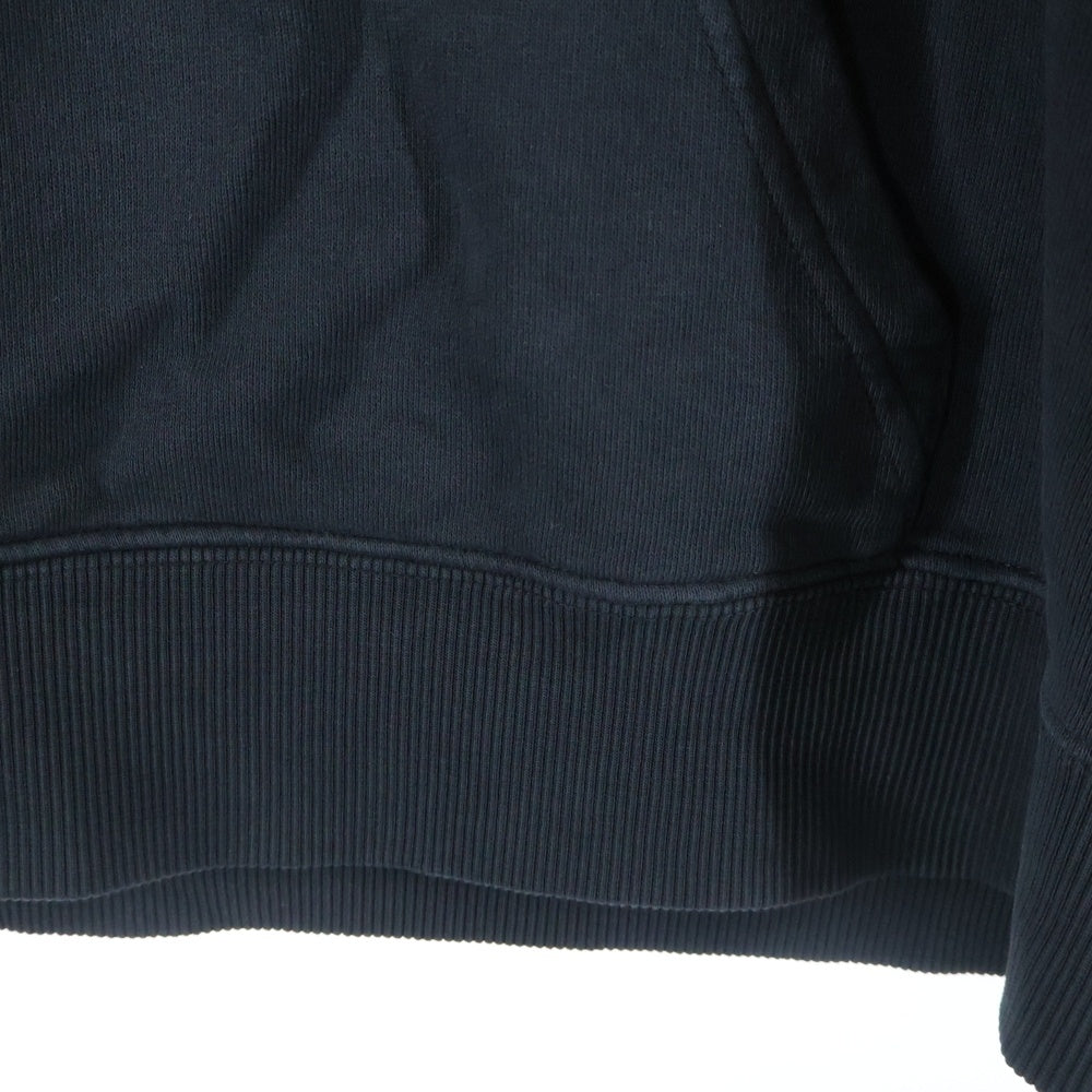 MM6 Maison Margiela(エムエムシックスメゾンマルジェラ) 25SS フロントロゴプリント スウェットプルオーバーパーカー ブラック SH2GU0020 M25004