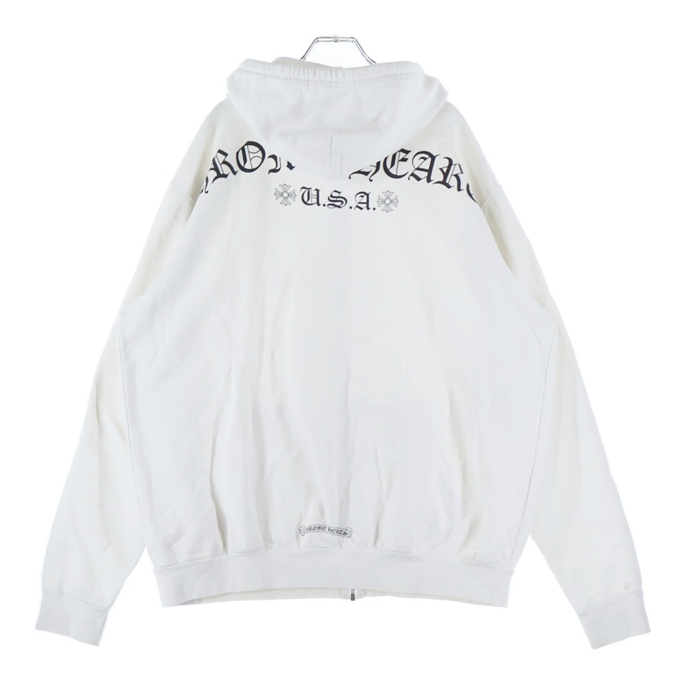 CHROME HEARTS(クロムハーツ) SWTSHRT HD ZIP アーチロゴバック 