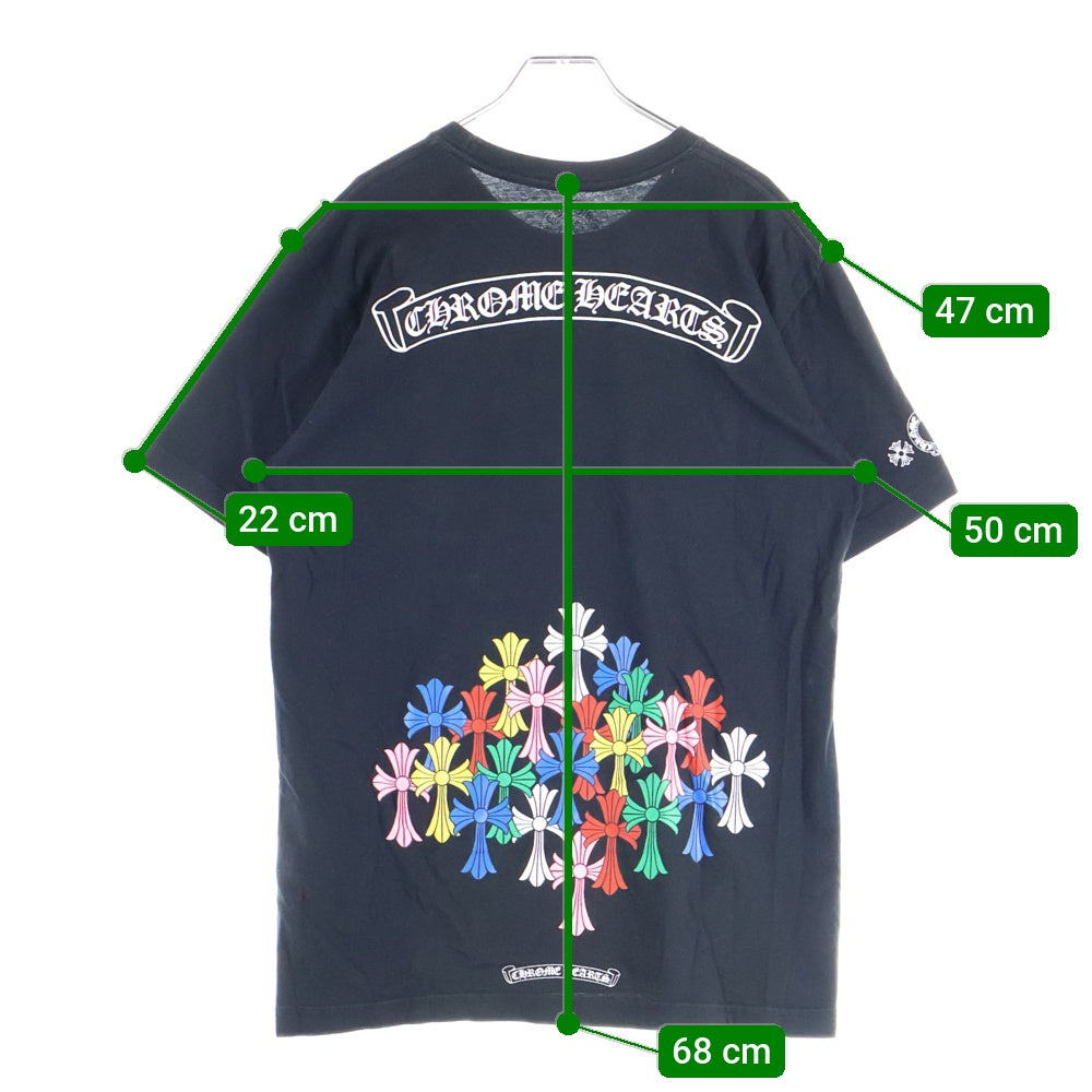 CHROME HEARTS(クロムハーツ) CEM CRS SS マルチセメタリークロスプリント半袖Tシャツ カットソー ブラック