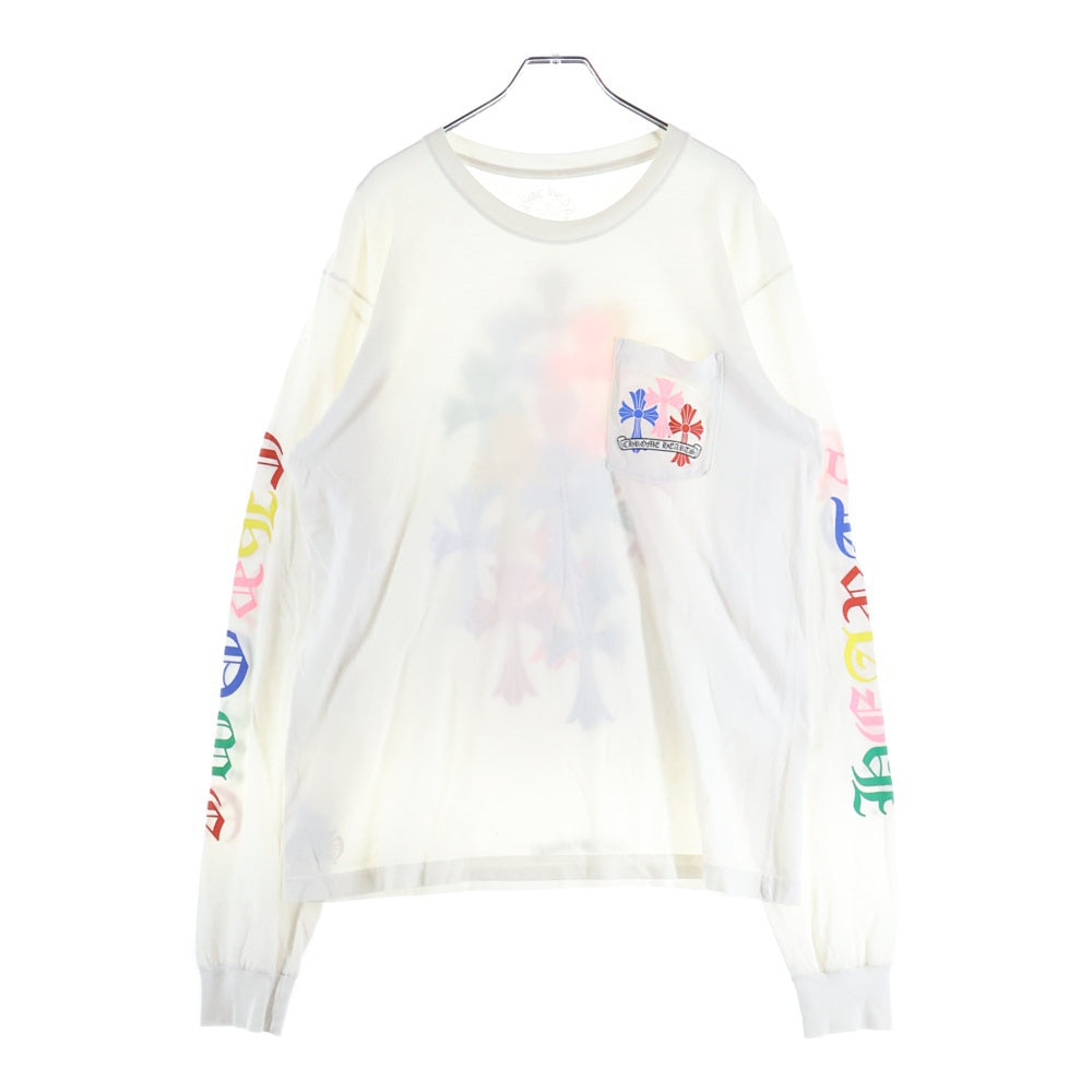 CHROME HEARTS(クロムハーツ) MLTCOL CEM CRS L/S マルチセメタリー 長袖Tシャツ カットソー ホワイト