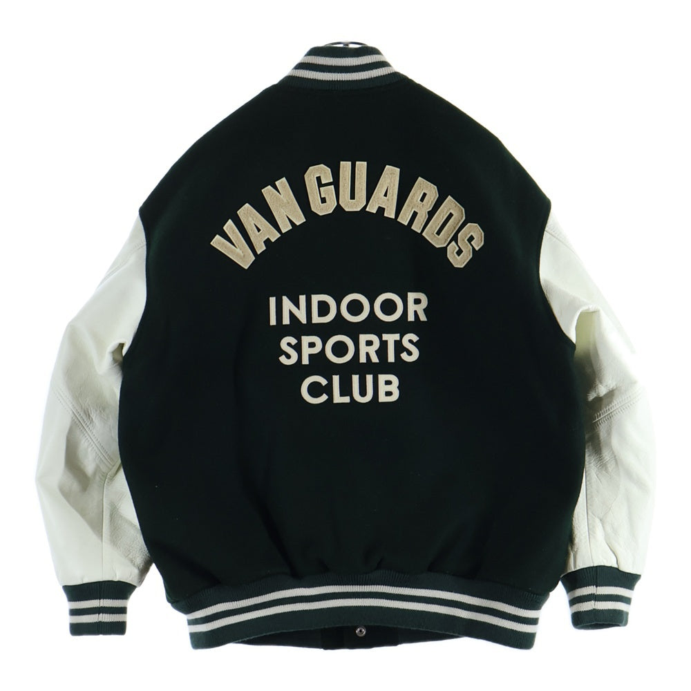 NO BRAND(ノーブランド) 22AW 【INSCRIRE】 VAN Stadium Jumper スタジアムジャケット スタジャン アワードジャケット ブラック/ホワイト 122AW-BZ49