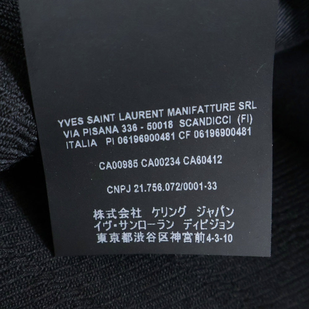 SAINT LAURENT PARIS(サンローランパリ) シングルテーラードジャケット ブラック 600331 Y1D01