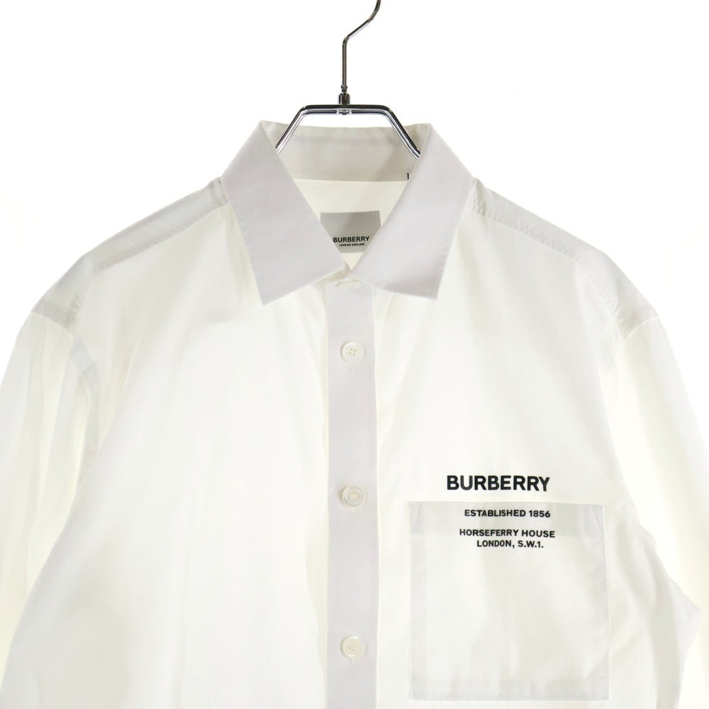 BURBERRY(バーバリー) Horseferry Print Logo Shirt 長袖シャツ ホワイト 8050263