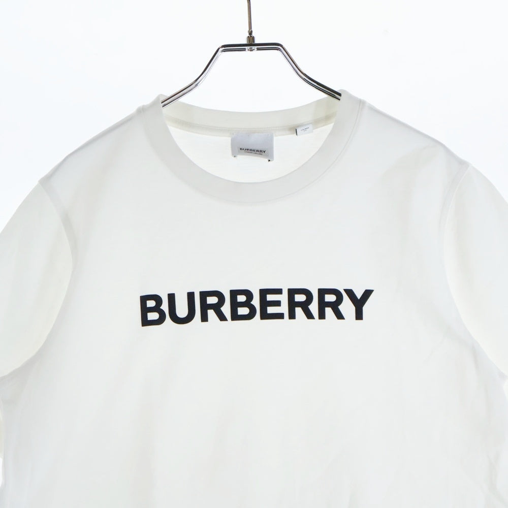 BURBERRY(バーバリー) フロントラバーロゴ 半袖Tシャツ カットソー ホワイト 8056724
