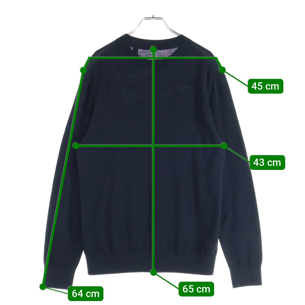 BURBERRY(バーバリー) フロントロゴ リブニットセーター ブラック 8054896