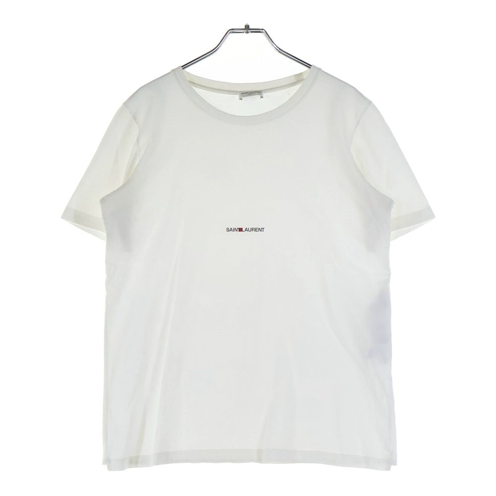 SAINT LAURENT PARIS(サンローランパリ) フロントロゴ 半袖Tシャツ カットソー ホワイト 464572 YB2DQ