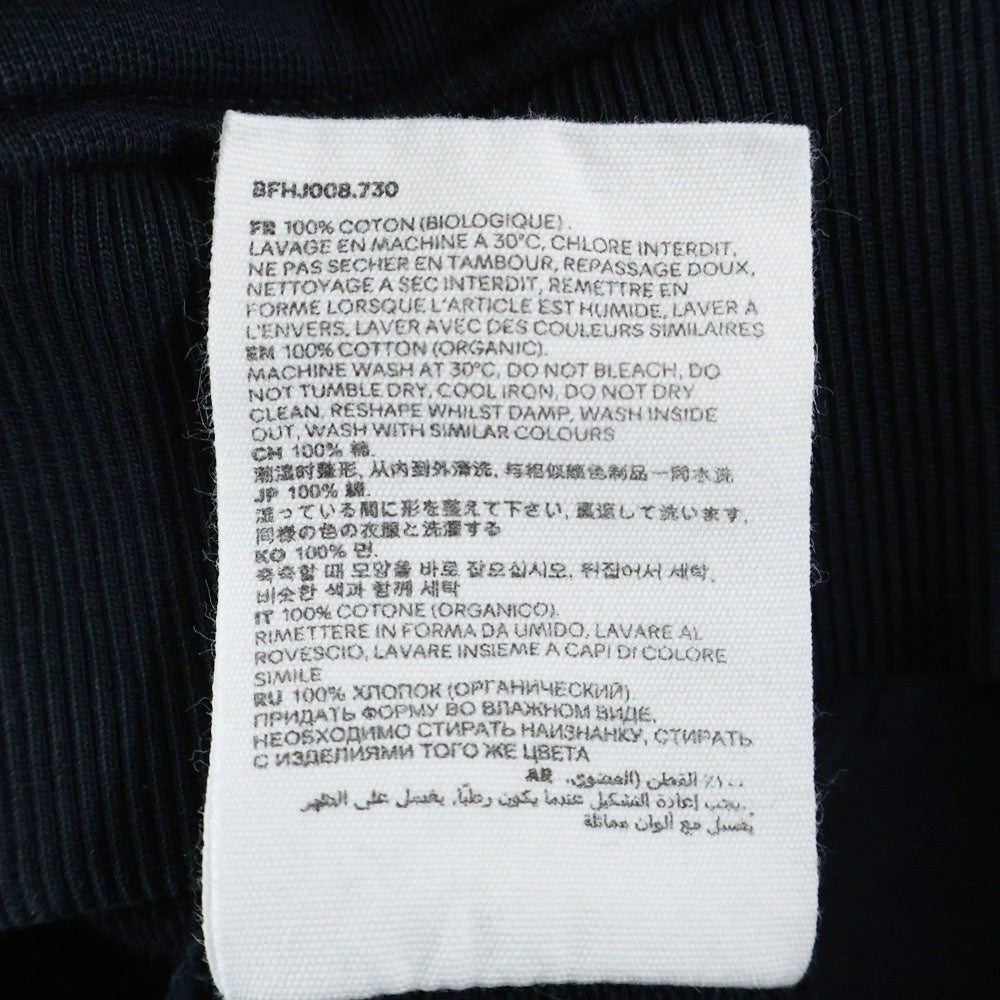 AMI Alexandre Mattiussi(アミアレクサンドルマテュッシ) フロントハートロゴ スウェットプルオーバーパーカー ブラック BFHJ008.730