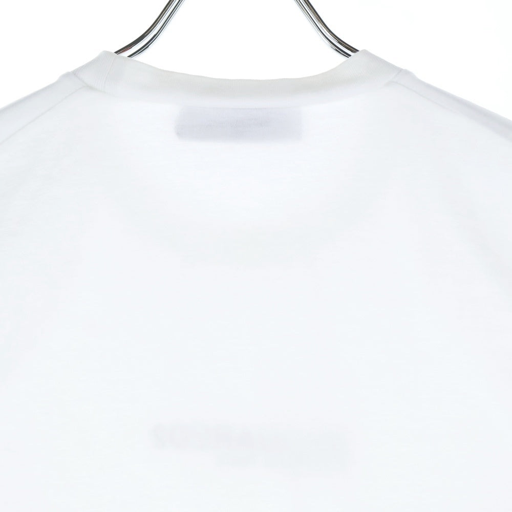 DSQUARED2(ディースクエアード) 23AW Mini Logo Cool フロントロゴ半袖Tシャツ カットソー ホワイト S74GD0946