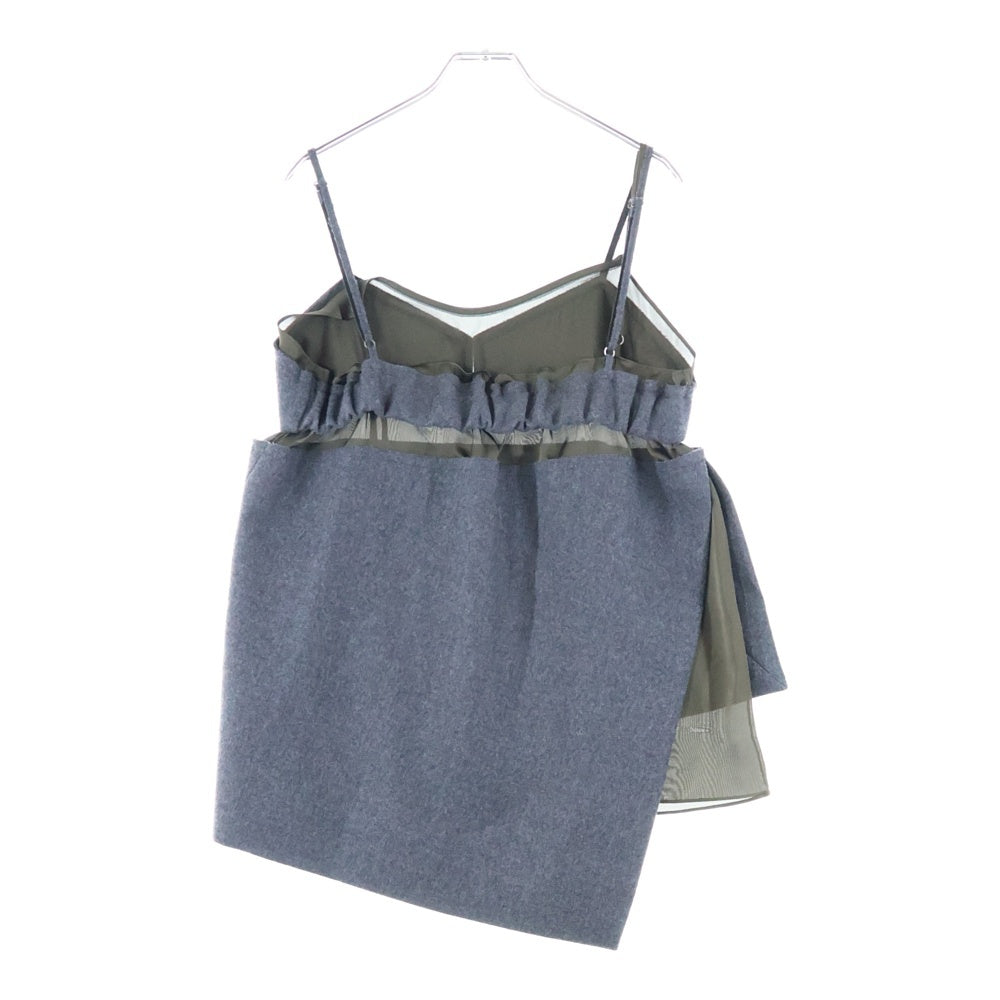 Sacai(サカイ) ウールメルトンキャミソール グレー レディース 22-06261