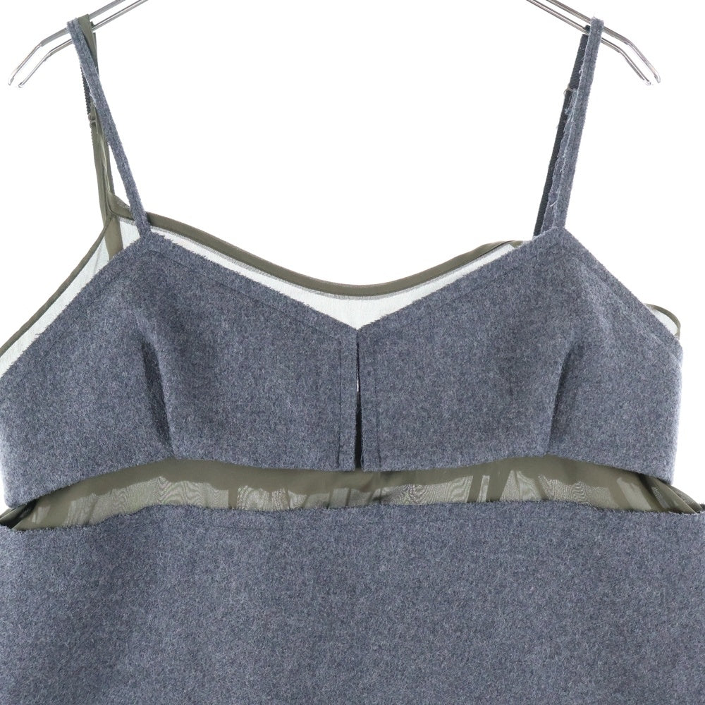 Sacai(サカイ) ウールメルトンキャミソール グレー レディース 22-06261