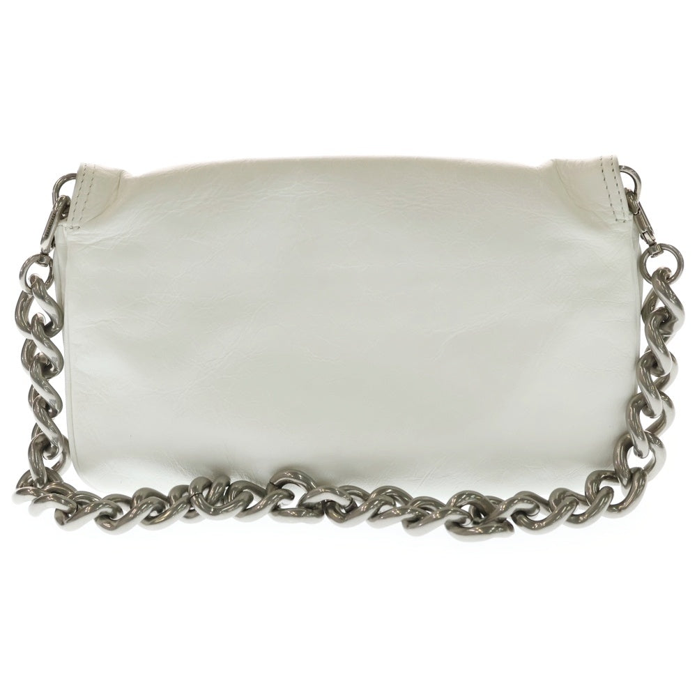 BALENCIAGA(バレンシアガ) BB SOFT スモール レザーショルダーバッグ ホワイト 748598 9001