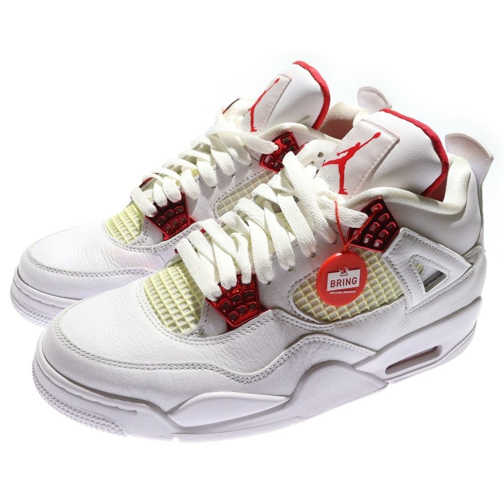 NIKE(ナイキ) AIR JORDAN 4 RETRO METALLIC PACK UNIVERSITY RED CT8527-112 エアジョーダン4 メタリックパック ユニバーシティレッド ローカットスニーカー US9/27cm