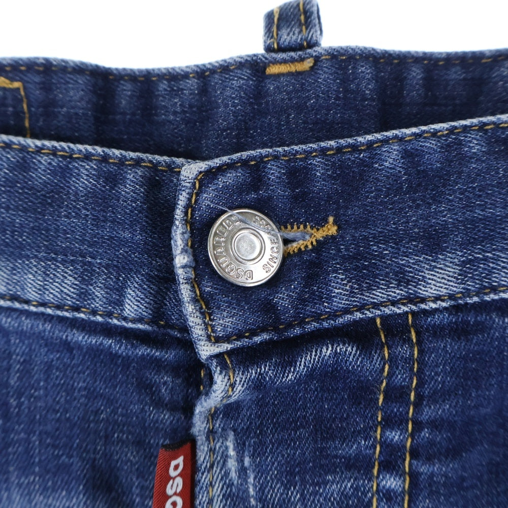DSQUARED2(ディースクエアード) UNDER PATCH WASH SEXY TWIST JEAN アンダー パッチ ウォッシュ セクシー ツイスト デニムパンツ インディゴ S74LB0596 S30342 インディゴ