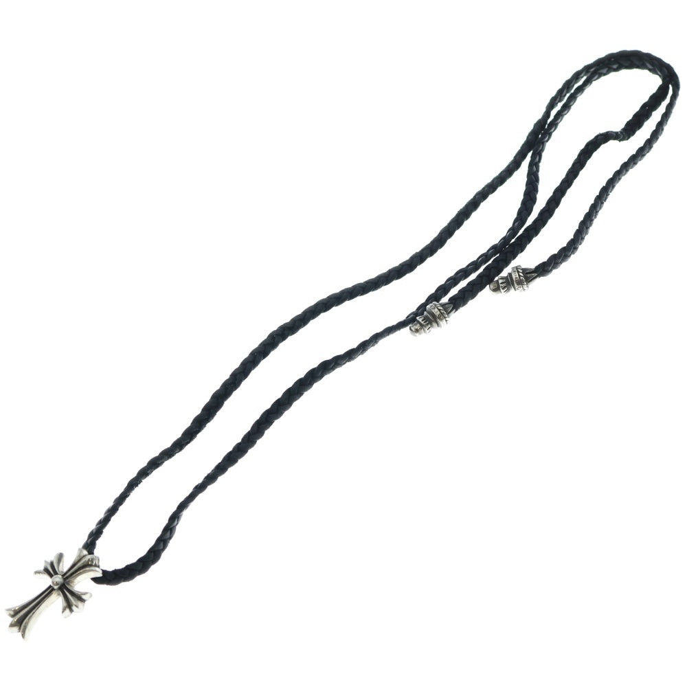 CHROME HEARTS(クロムハーツ) CH CRS SMLスモールCHクロス BC ボロチップブレイド ネックレス シルバー BCA220
