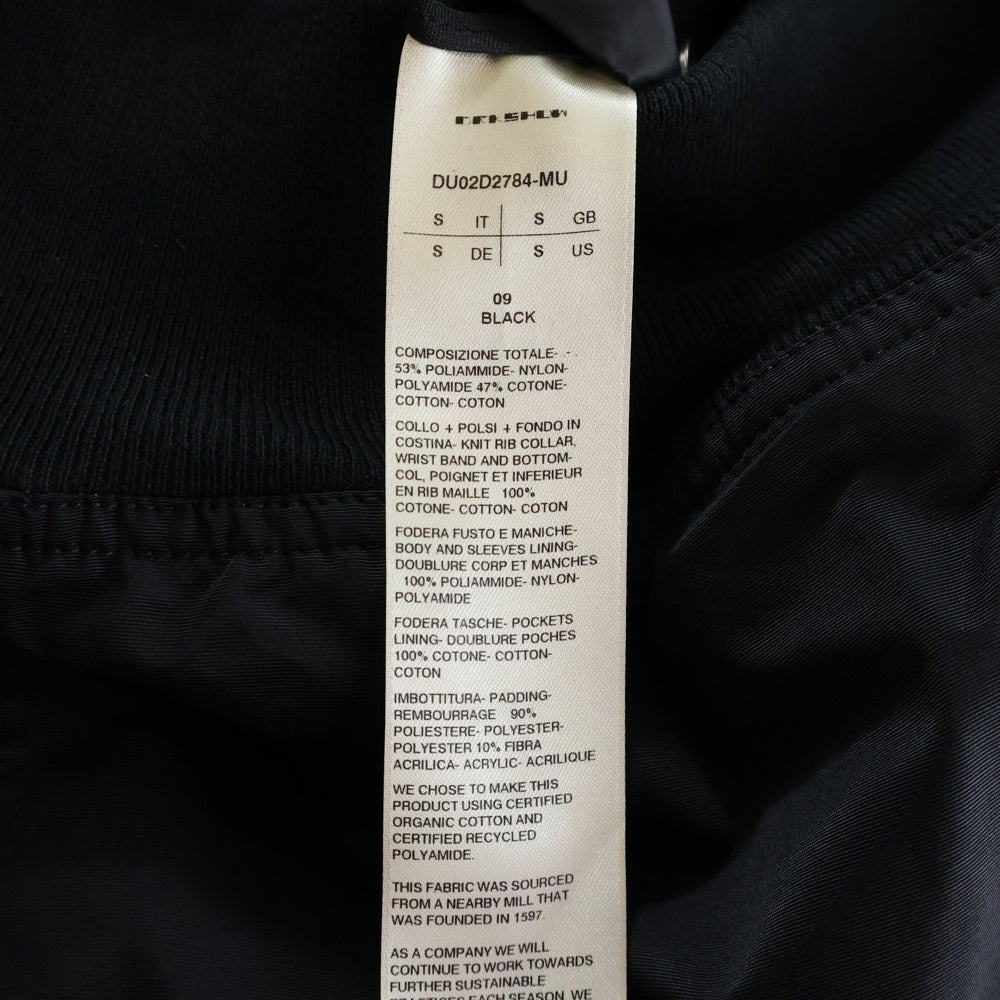 DRKSHDW(ダークシャドウ) Bauhaus Flight Bomber Jacket バウハウス フライト ボンバージャケット ブラック DU02D2784-MU