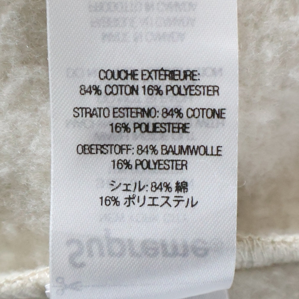 SUPREME(シュプリーム) 24AW ×Thrasher ZIP UP HOODED SWEATSHIRT スラッシャー バックロゴ ジップアップフーディ パーカー ベージュ