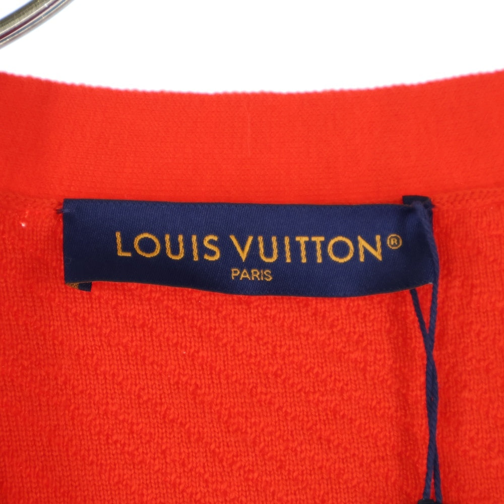 LOUIS VUITTON(ルイヴィトン) 24SS LVロゴ ウールカーディガン レッド RM241M ZLL HQN03W