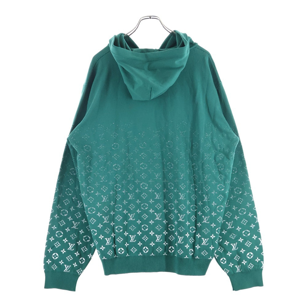 LOUIS VUITTON(ルイヴィトン) 23AW モノグラム グラディエントニットパーカー プルオーバーフーディー グリーン RM232Q USO HNN45W