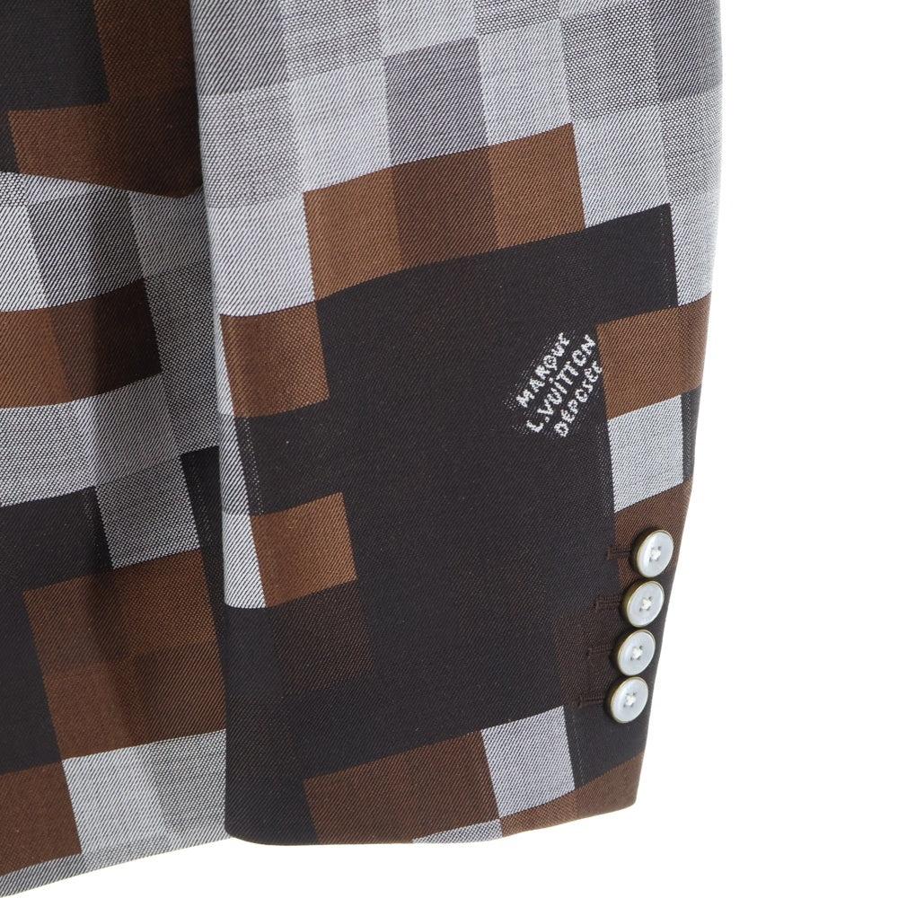LOUIS VUITTON(ルイヴィトン) 24AW デジタルカモ 2Bテーラード ジャケット ブラウン RM242M MGI HRJ61E