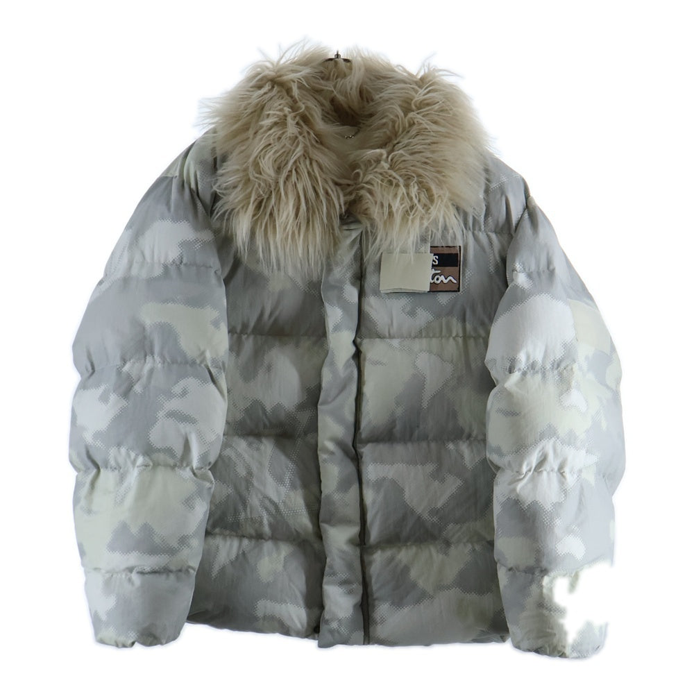 LOUIS VUITTON ルイヴィトン 24SS フェイクファーカモダウンジャケット RM241M FTN HQB08E ホワイト LOUIS VUITTON(ルイヴィトン) 24SS フェイクファーカモダウン