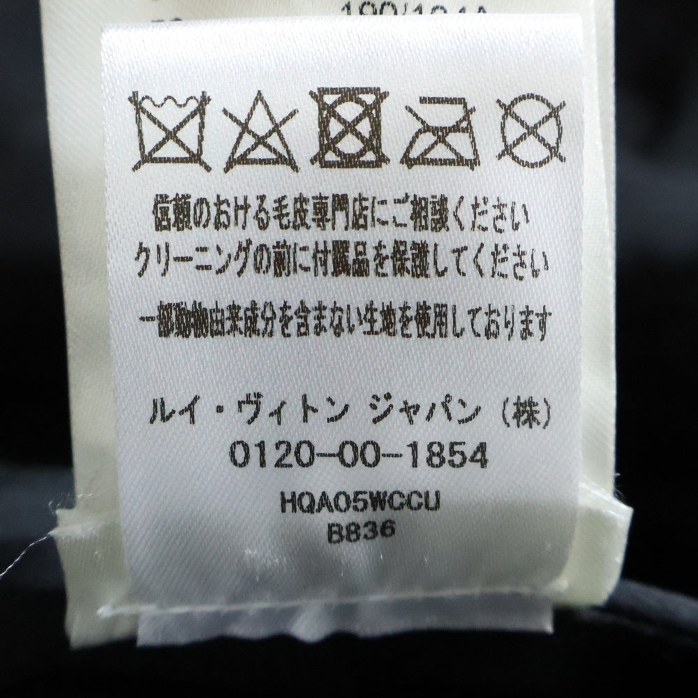 LOUIS VUITTON(ルイヴィトン) 24SS デニム ブルゾン ファー付き ジップアップフーディージャケット ブラック RM241M CCU HQA05W