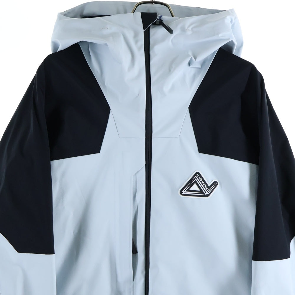 LOUIS VUITTON(ルイヴィトン) 24SS 裏地モノグラム LV カーヴィング スキーシェル ジャケット ホワイト/ブラック RM241M AUH HQB03E