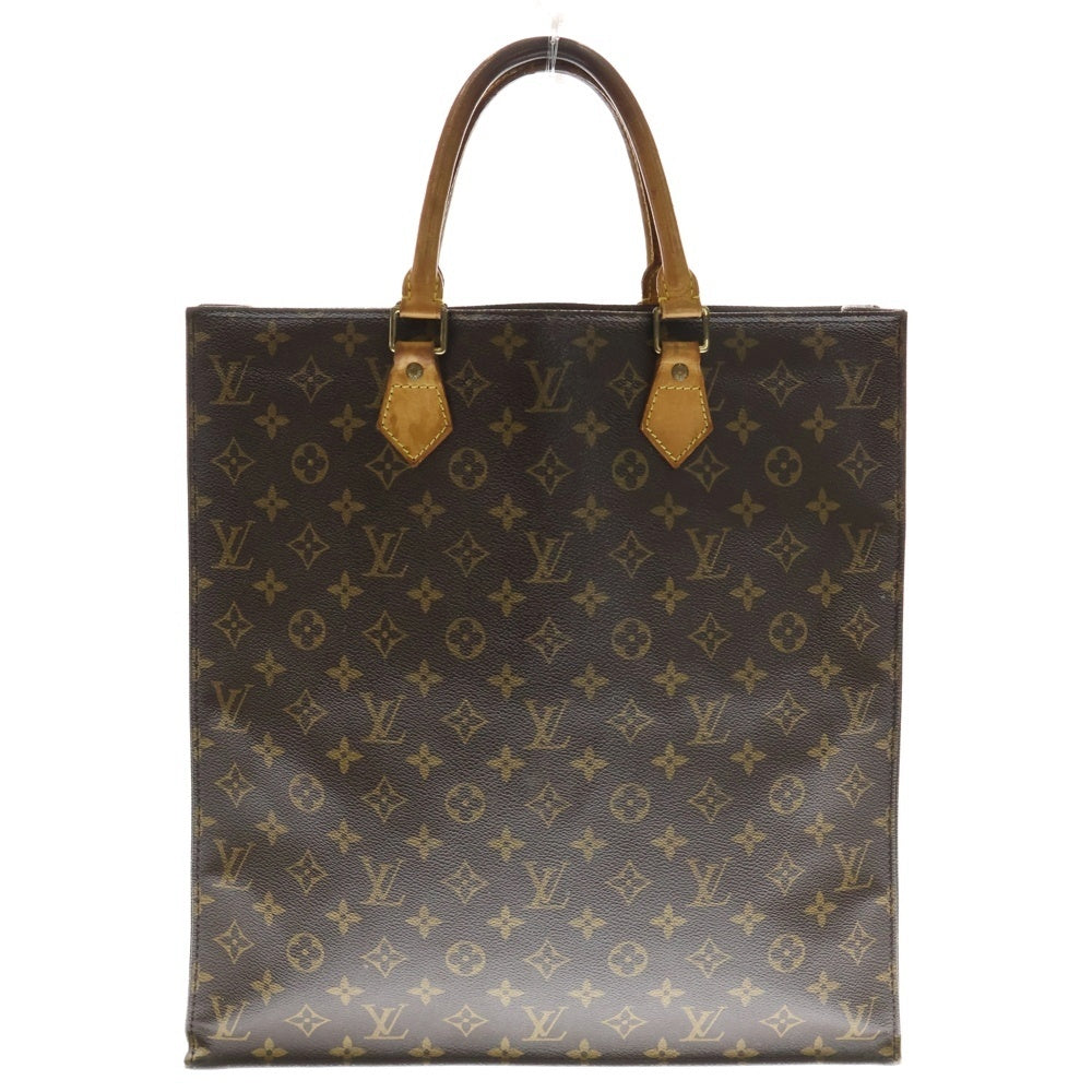 LOUIS VUITTON(ルイヴィトン) モノグラム サックプラ トートバッグ ハンドバッグ ブラウン ゴールド金具 レザー M51140