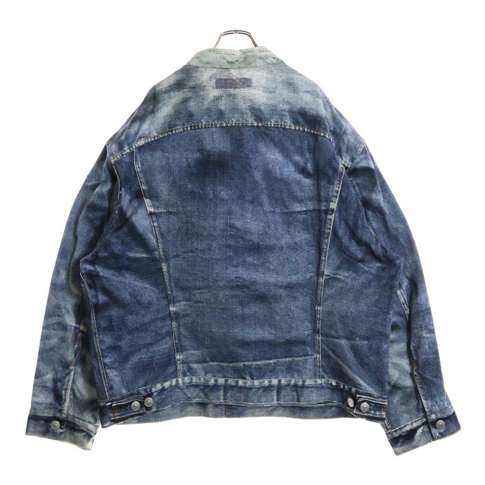 eYe COMME des GARCONS JUNYA WATANABE MAN(アイ コム デ ギャルソン ジュンヤ ワタナベ マン) 25SS ×BerBerjin ×Levi's 70505 インクジェットプリント デニムジャケット WO-J911-100-1-4