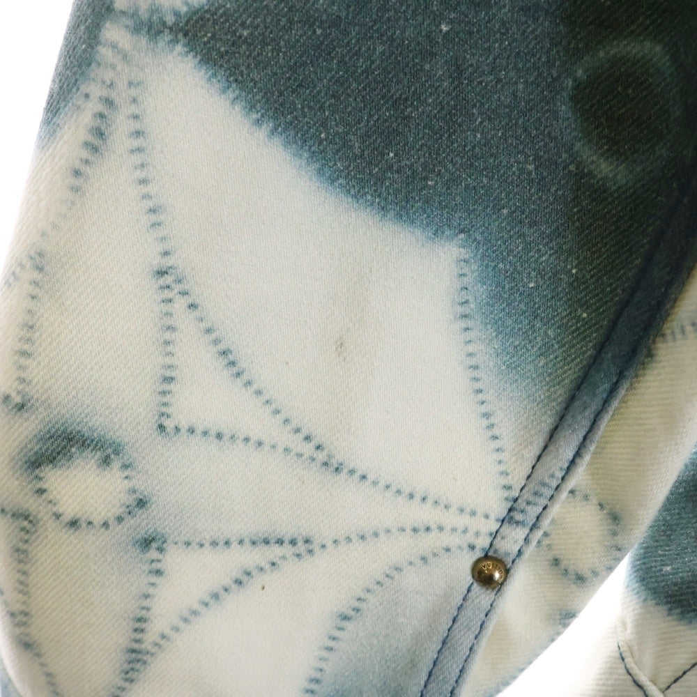 LOUIS VUITTON(ルイヴィトン) 23SS モノグラムシボリプリンテッドジャケット デニムジャケット ホワイト/ブルー RM231 X67 HOA90W