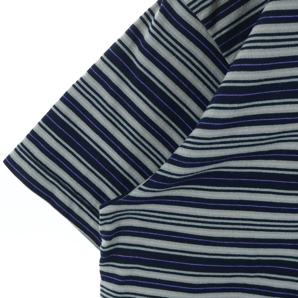 WTAPS(ダブルタップス) 25SS BDY01 SS ボーダー柄半袖Tシャツ カットソー ベージュ/ブラック 251ATDT-CSM22