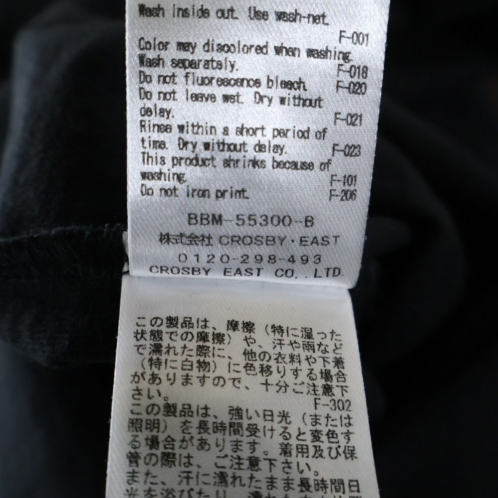 SATURDAYS SURF NYC(サタデイズサーフエヌワイシー) × FRAGMENT DESIGN フラグメントデザイン フロントプリント半袖Tシャツ カットソー ブラック BBM-55300-B