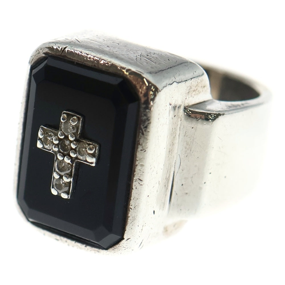 ～*～様 黒夢 清春着 ジャスティンデイビス シルバー925 ブラックオニキス Justin Davis(ジャスティンデイヴィス) オニキス ダイヤ エミネム