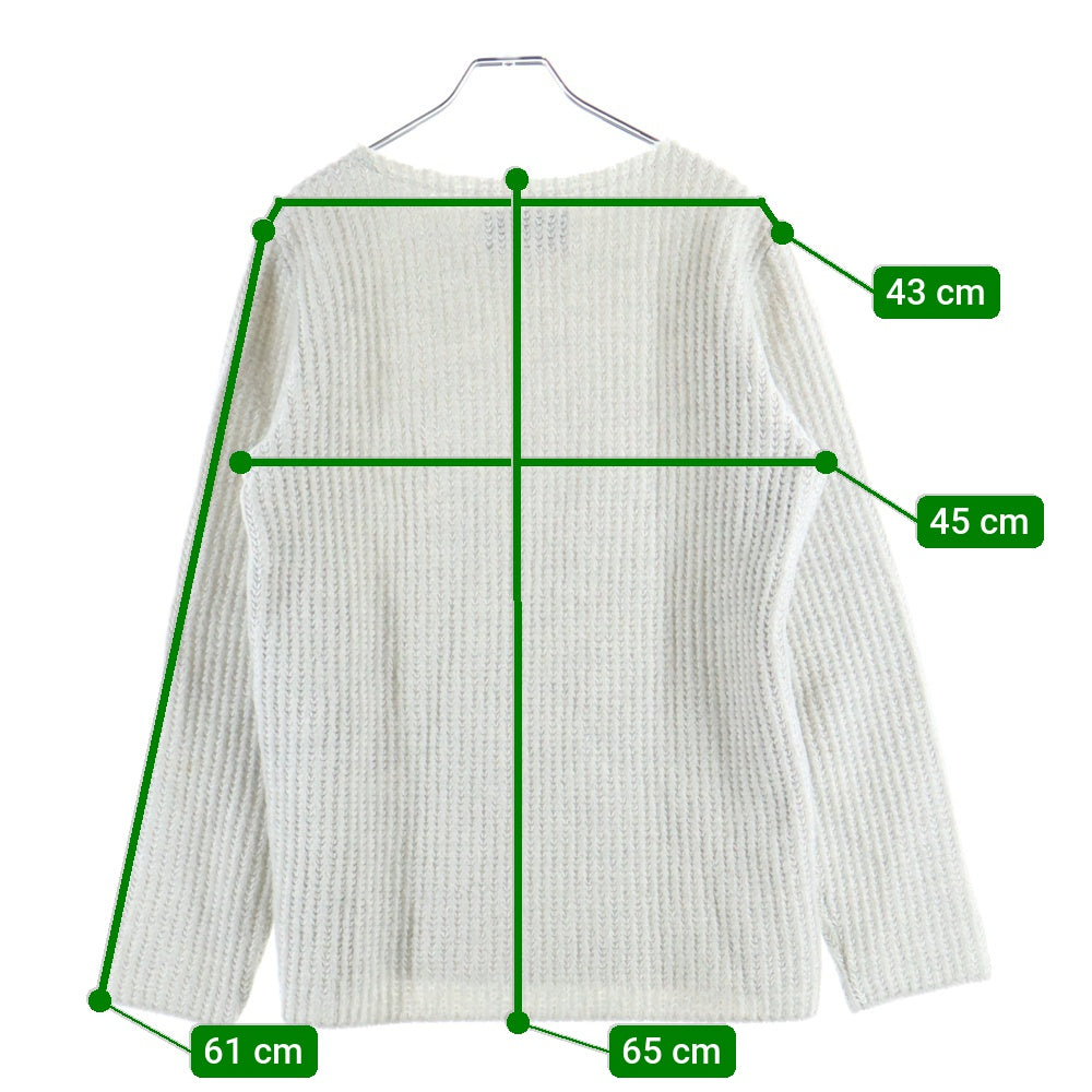 ESTNATION(エストネーション) リブ編み ニット セーター ホワイト 62-200-12-100030